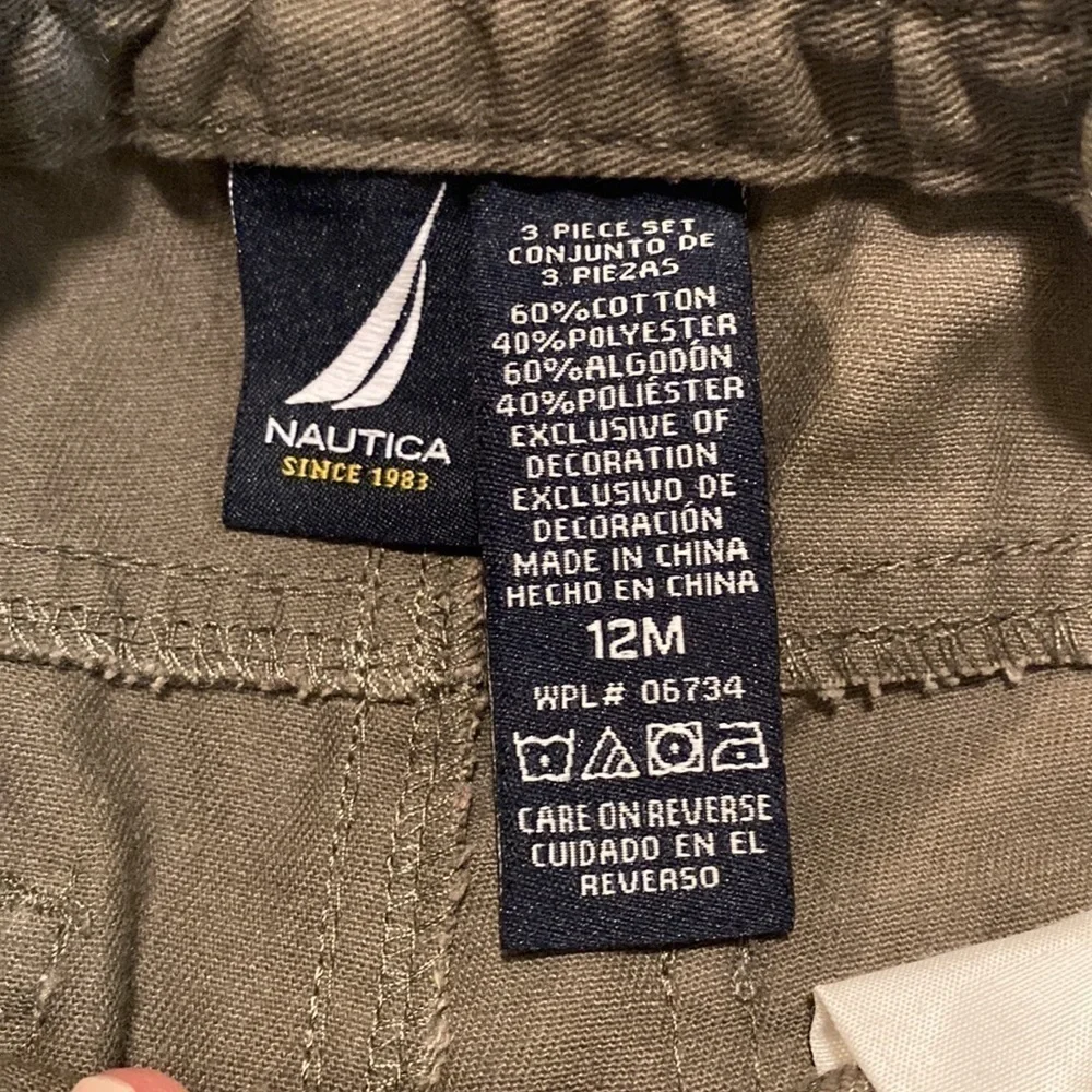 Nautica Gray Pants Size 12 Month in Like New Condition
